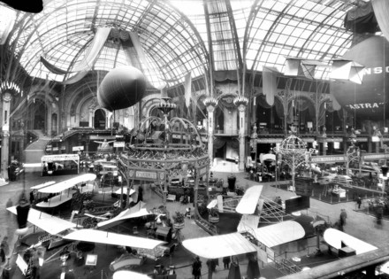 See the media:The Air Show in the Grand Palais. Paris, October 1910.