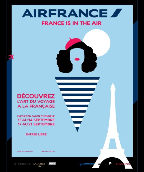 affiche air france is in the air