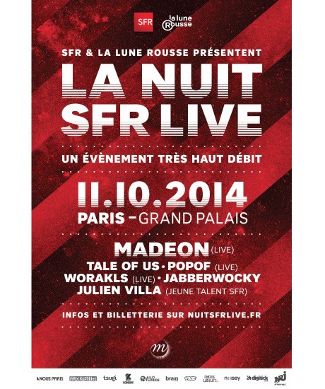 affiche Nuit SFR Live