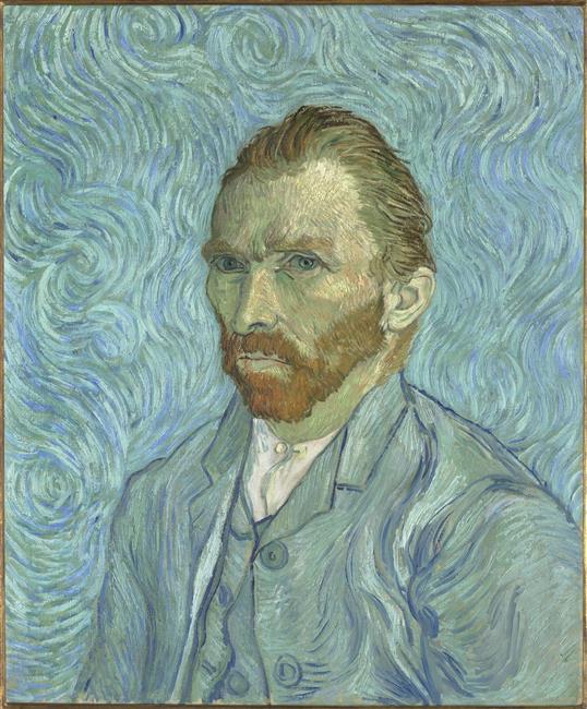 Vincent Van Gogh, "Autoportrait", 1889, H/T, Paris, musée d'Orsay, © RMN-Grand Palais (musée d'Orsay) / Gérard Blot