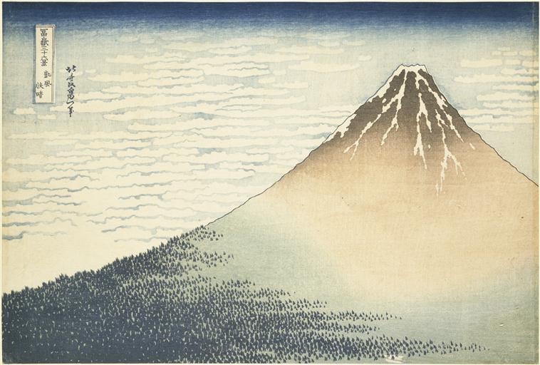 Vent frais par matin clair (Gaifû kaisei), Katsushika Hokusai © RMN-Grand Palais (musée Guimet, Paris) / Thierry Ollivier