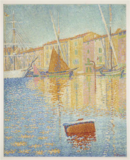 Paul Signac (1863-1935) La Bouée rouge, Saint-Tropez, 1895 huile sur toile. H.:81 ; L. : 65 cm Paris, musée d’Orsay ©RMN (Musée d’Orsay) / Hervé Lewandowski