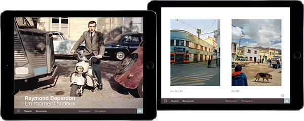 Appli catalogue photo iPad : Raymond Depardon photographe