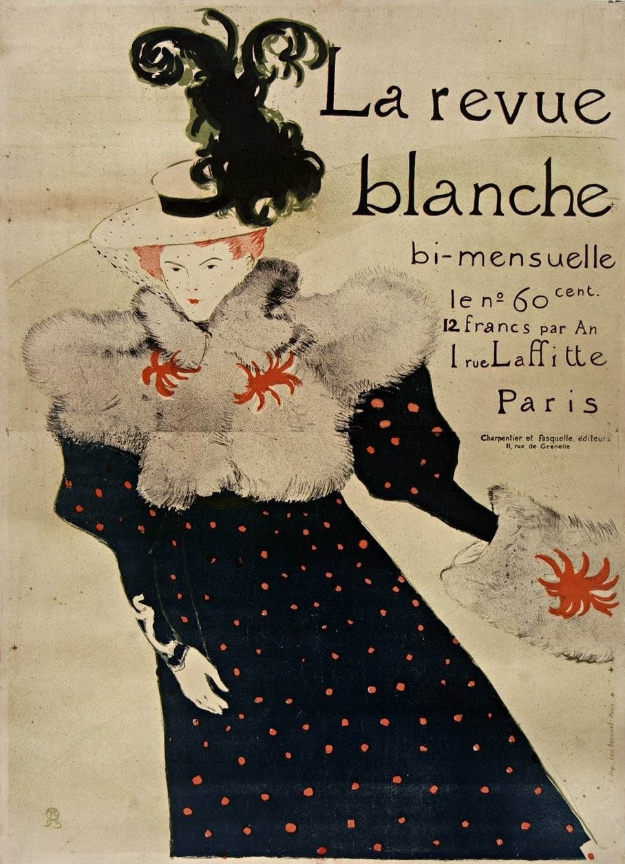 Henri de Toulouse-Lautrec, La Revue Blanche bi-mensuelle, lithographie, 1895 © MAD, Paris / Jean Tholance