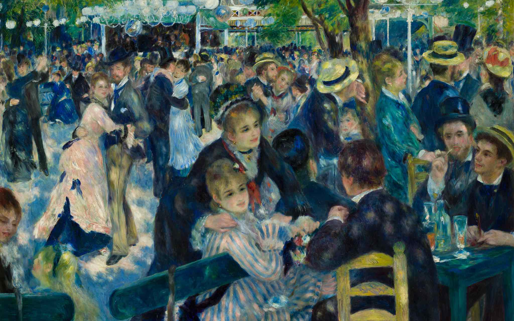 ""Pierre-Augtuste Renoir, Le Bal du moulin de la galette, 1876, musée d'Orsay, © RMN-GP