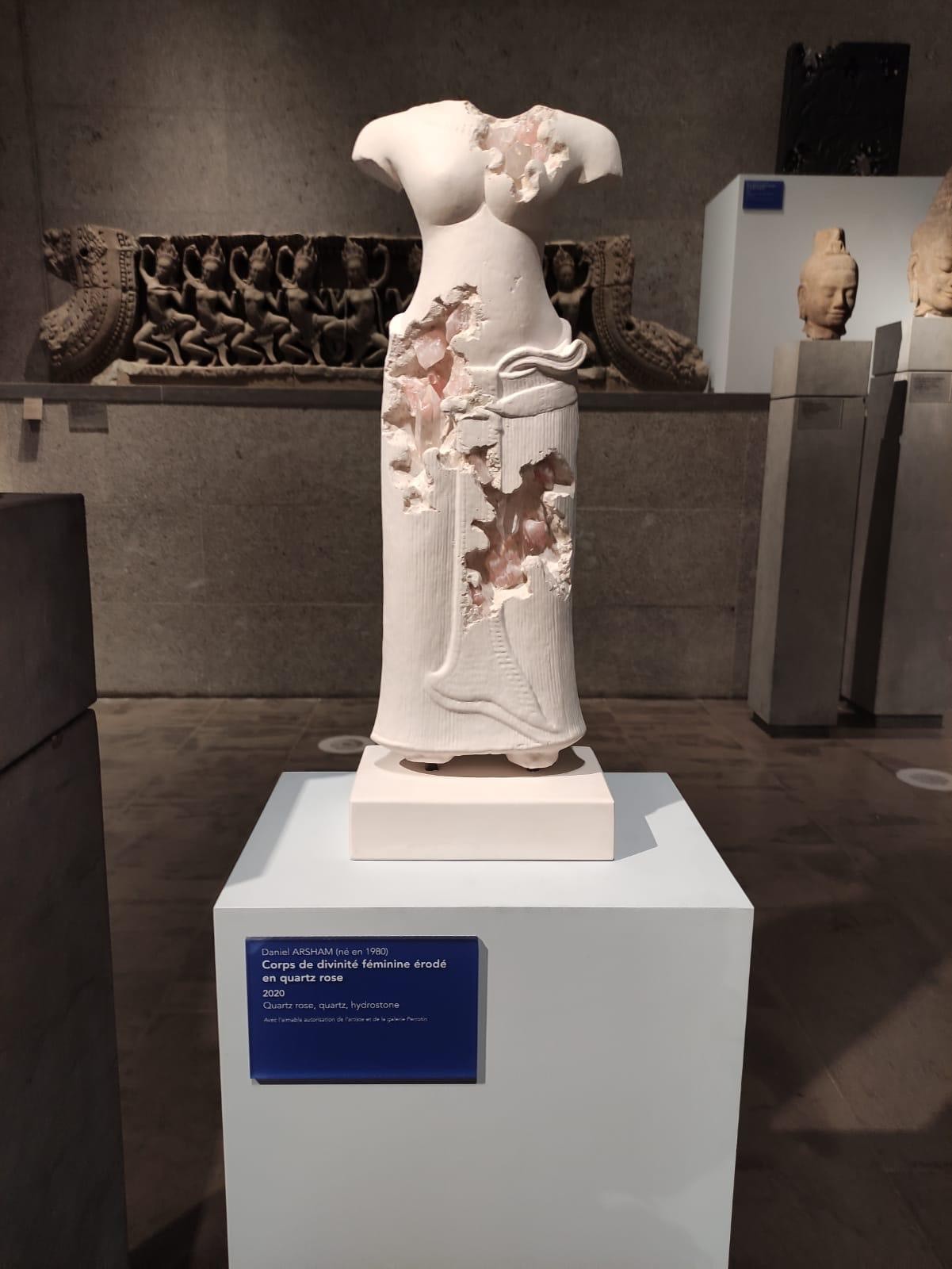 Daniel Arsham, "corps de déesse" au Musée Guimet