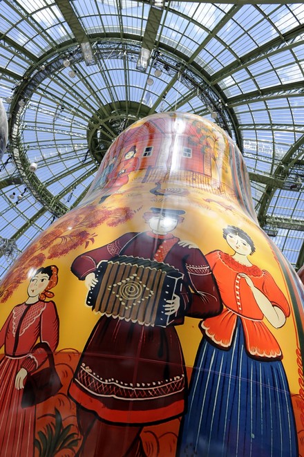 See the media:Visitors were impressed by the giant matryoshka dolls