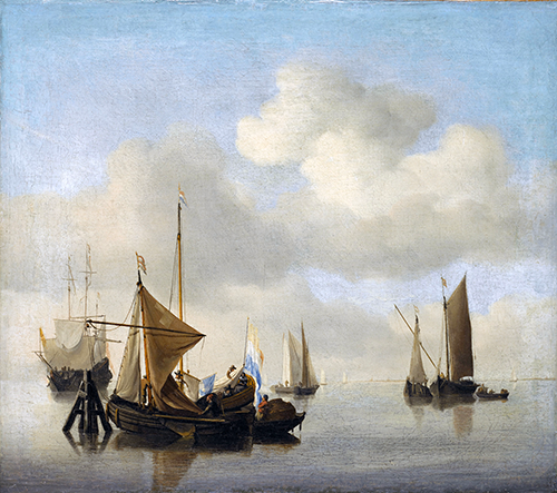 Willem Van de Velde le Jeune (1633-1707), Marine par temps calme