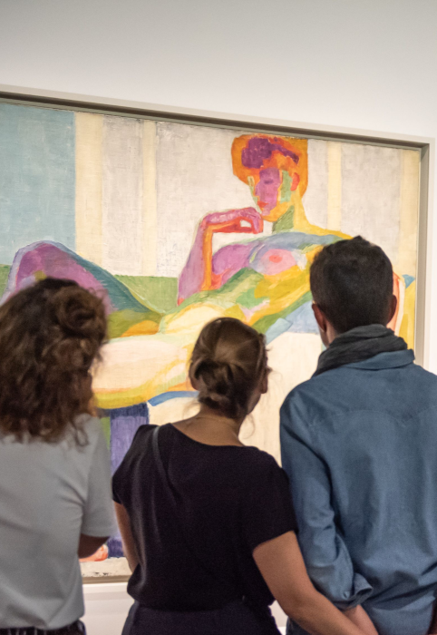 Visiteurs au Grand Palais 
