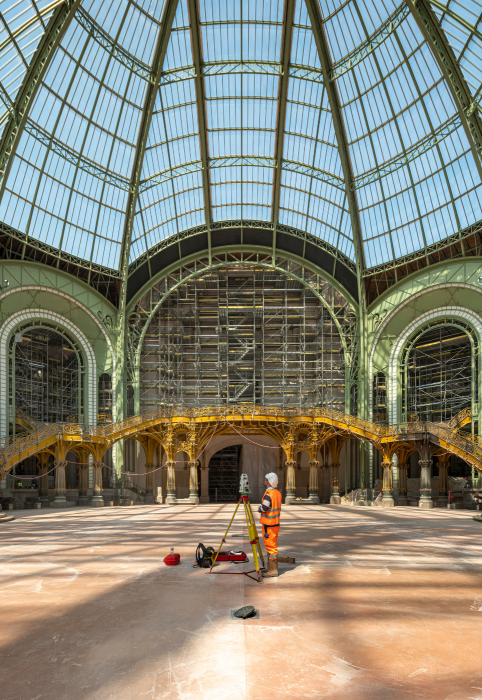 Photographie du chantier du Grand Palais en 2023
