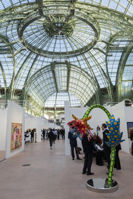 Des oeuvres d'art sous la verrière