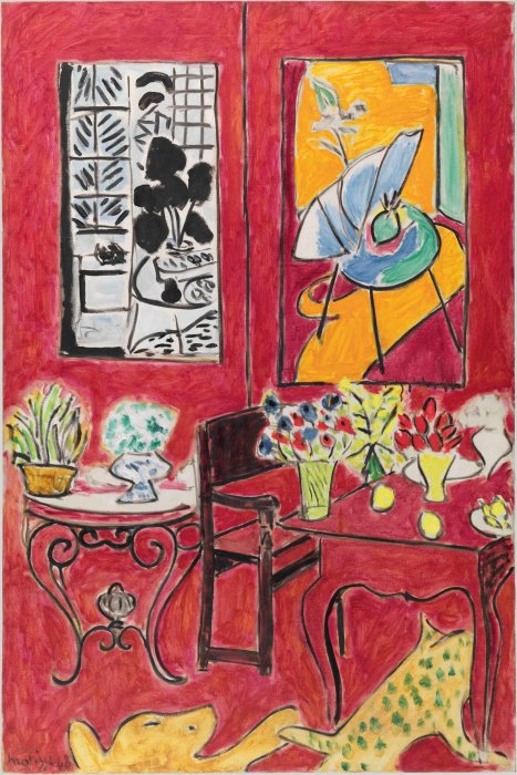 Visuel d'oeuvre de Matisse, Grand Intérieur rouge