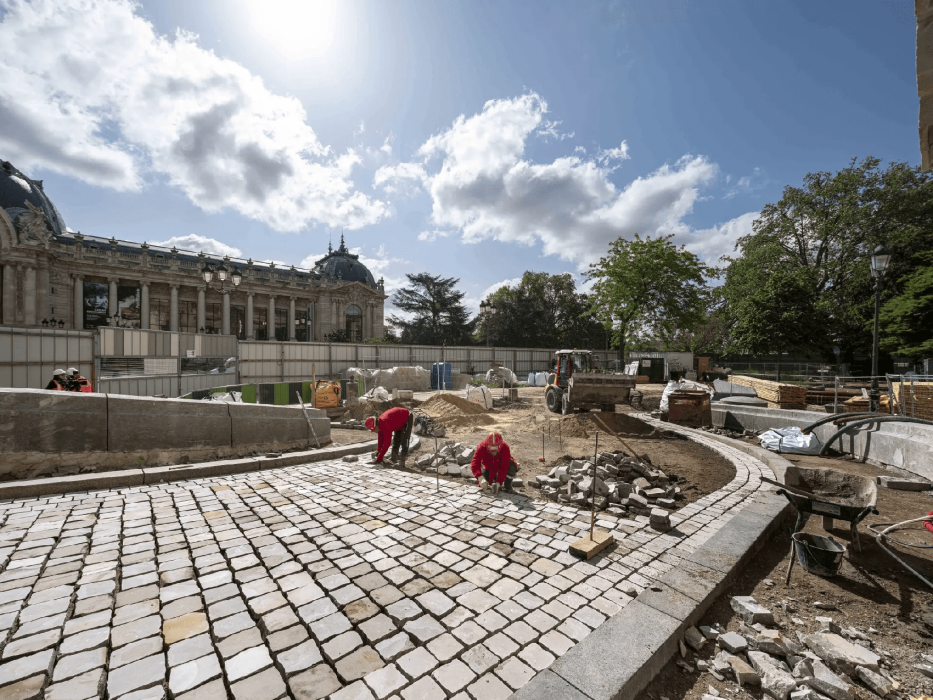 Le chantier du Nouveau Grand Palais  © Patrick Tourneboeuf
