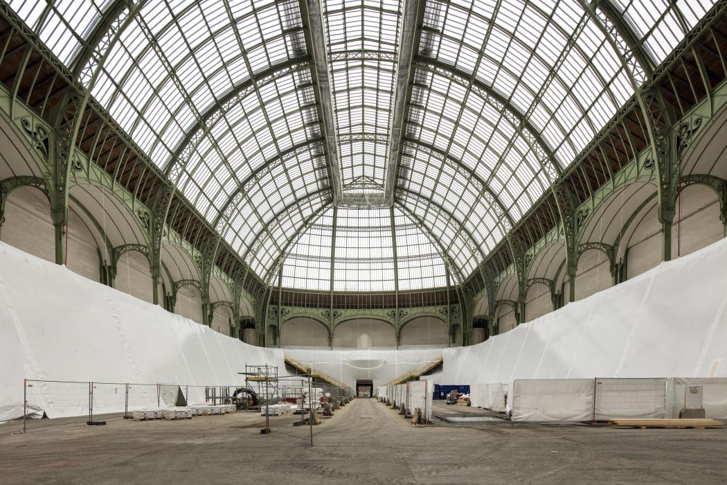 Nef du Grand Palais en travaux