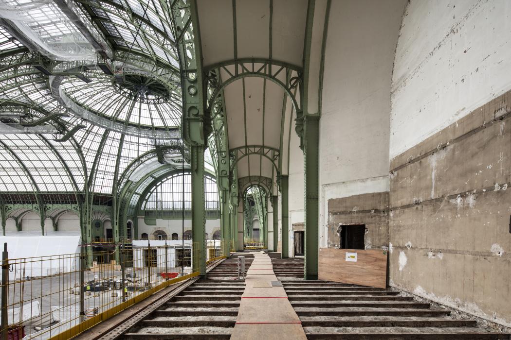 Balcons du Grand Palais en travaux