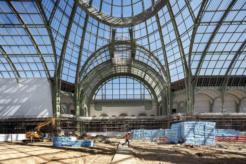 Le chantier du Nouveau Grand Palais  © Patrick Tourneboeuf chez Tendance Floue pour la Rmn-Grand Palais, Paris 2023