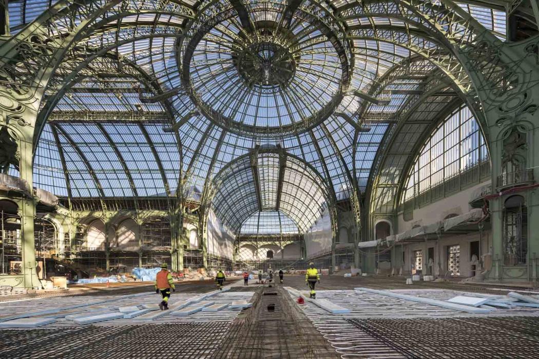 Le chantier du Nouveau Grand Palais  © Patrick Tourneboeuf chez Tendance Floue pour la Rmn-Grand Palais, Paris 2023