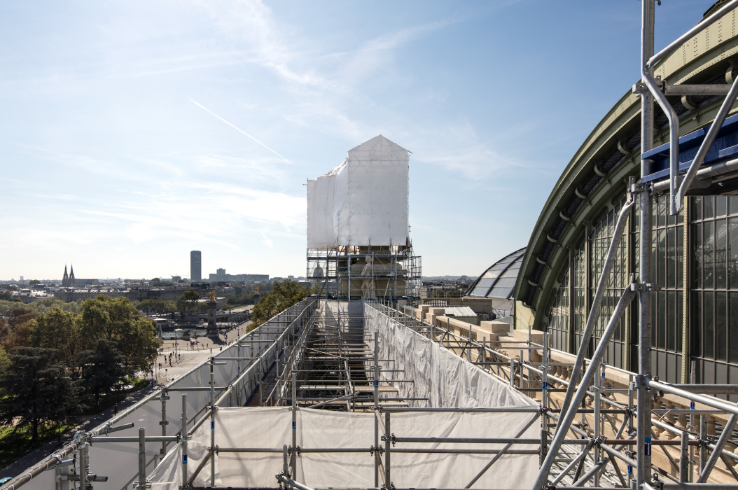 Le chantier du Grand Palais, Paris 2022 © Patrick Tourneboeuf pour la Rmn-Grand Palais / Tendance Floue