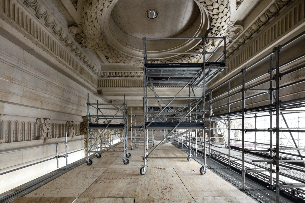 Le chantier du Grand Palais, Paris 2022 © Patrick Tourneboeuf pour la Rmn-Grand Palais / Tendance Floue
