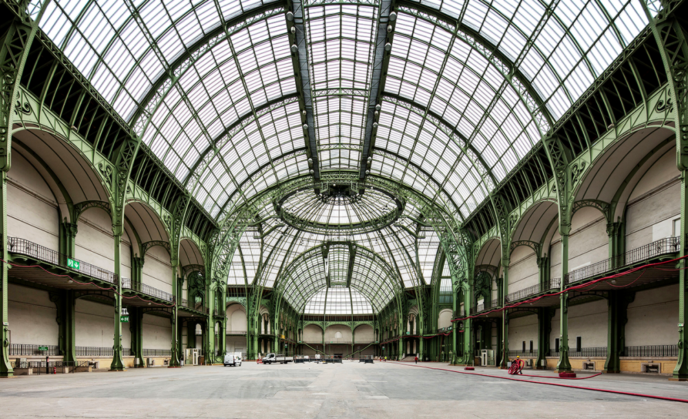 Nef du Grand Palais pendant les travaux