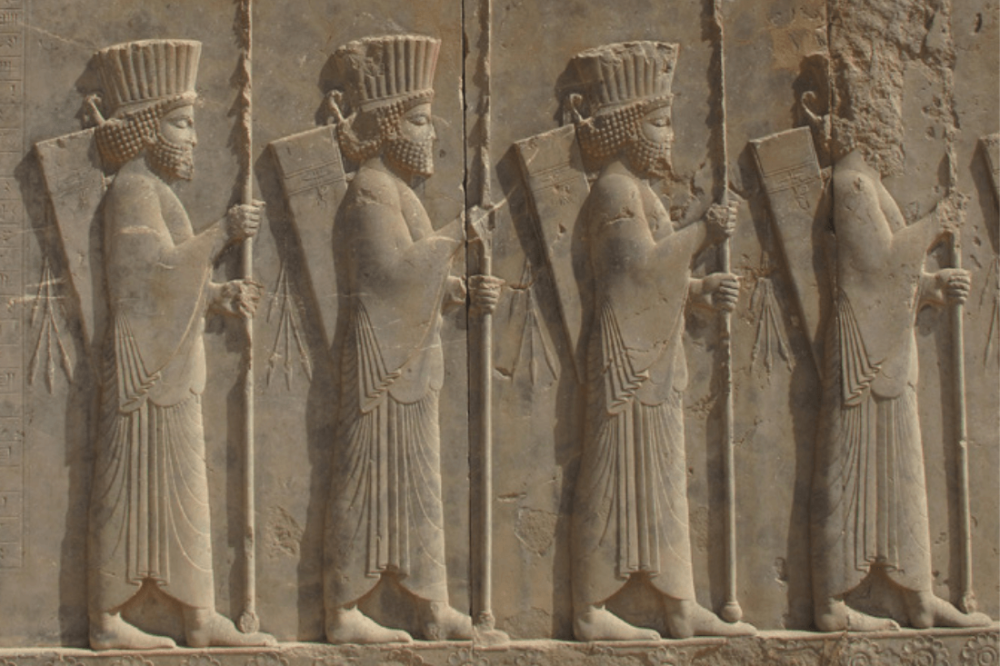 Iran, palais de Persépolis (détail), Empire perse achéménide, VIe siècle av. J.-C.