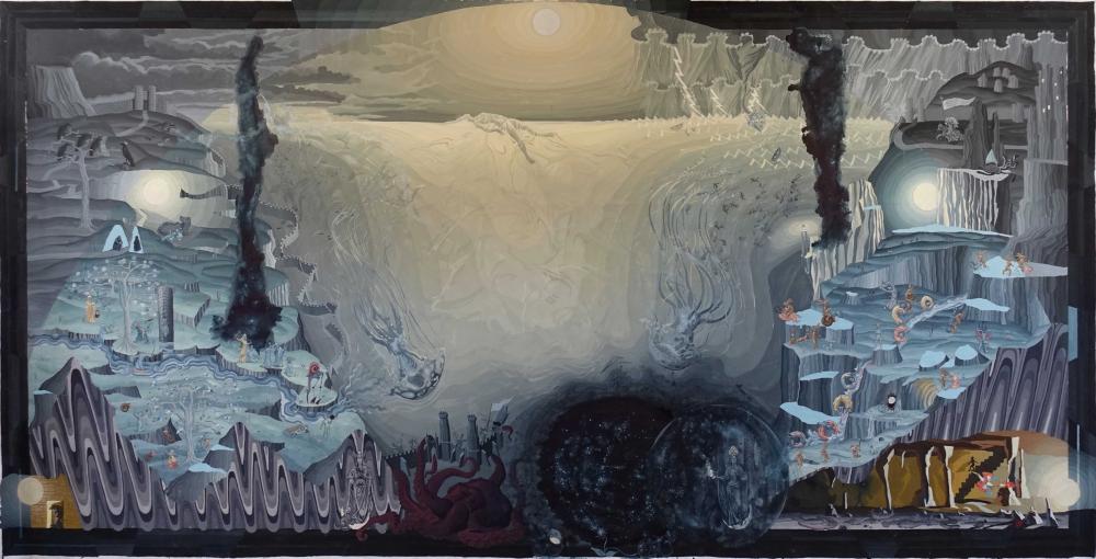 Tapisserie Vertical Time: Dust and Dreams