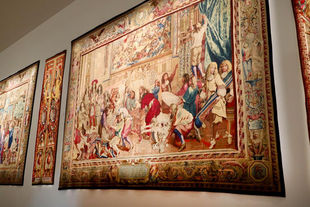 Tapisserie "Le Roy Louis XIV visitant les Manufactures des Gobelins"