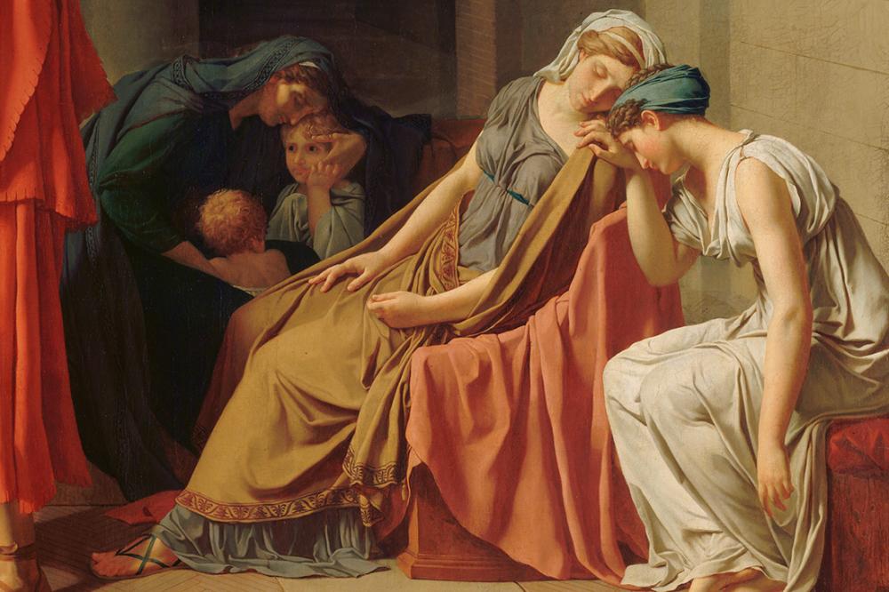 Le serment des Horaces, Jacques-Louis David (1748-1825) (détail)