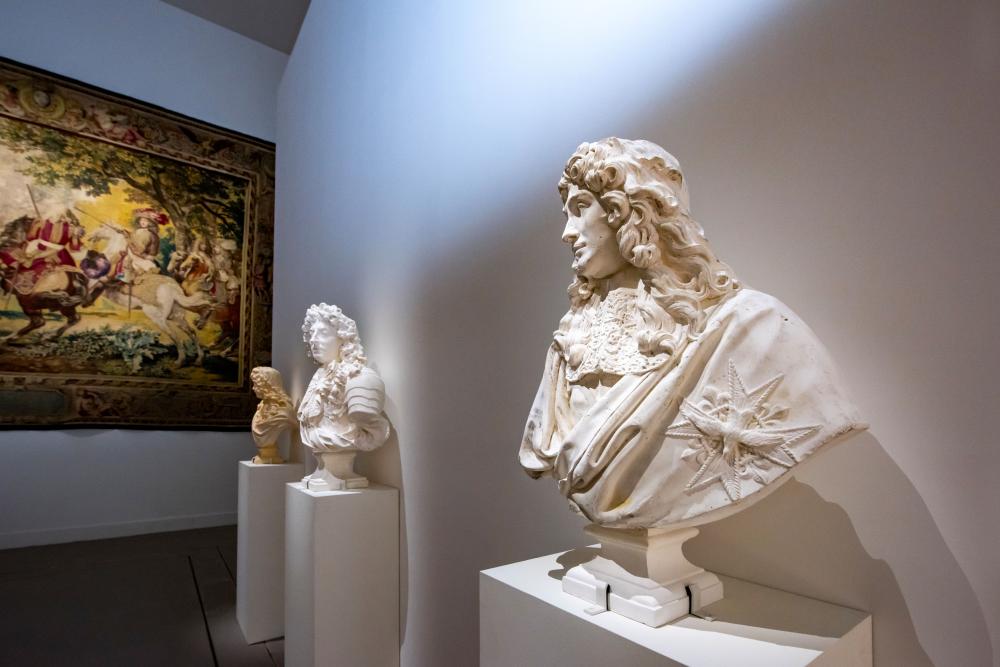 Les 3 moulages présentés dans l'exposition