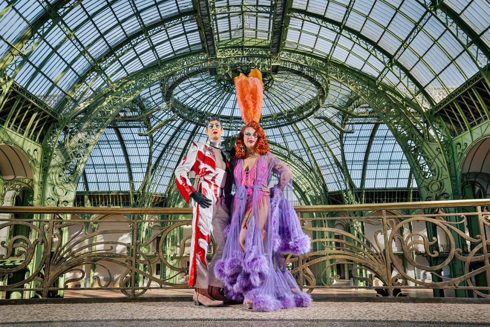 Corrine et Morphine Blaze dans la Nef du Grand Palais