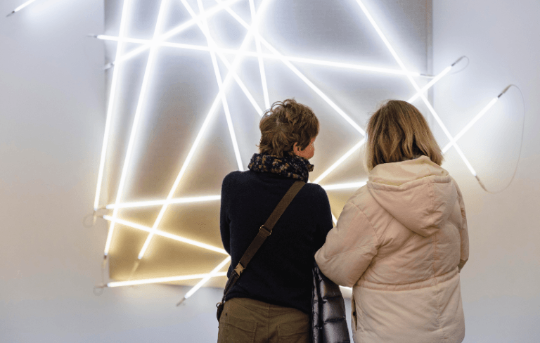 Photo de l'exposition "François Morellet 100 pour cent" au Centre Pompidou - Metz