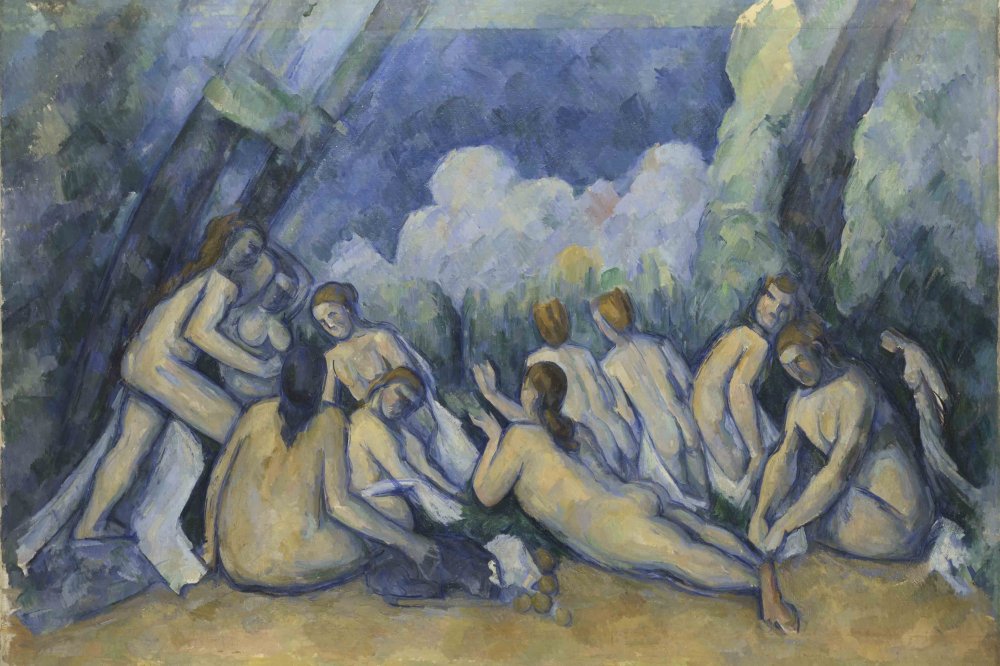 Visuel d'oeuvre des grandes baigneuses de Cezanne
