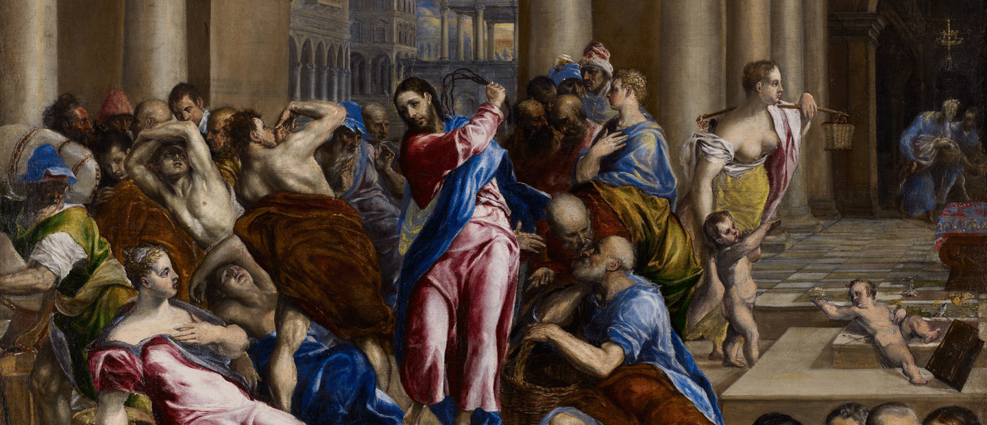 Greco, La Purification du Temple ou Le Christ chassant les marchands du Temple (détail)