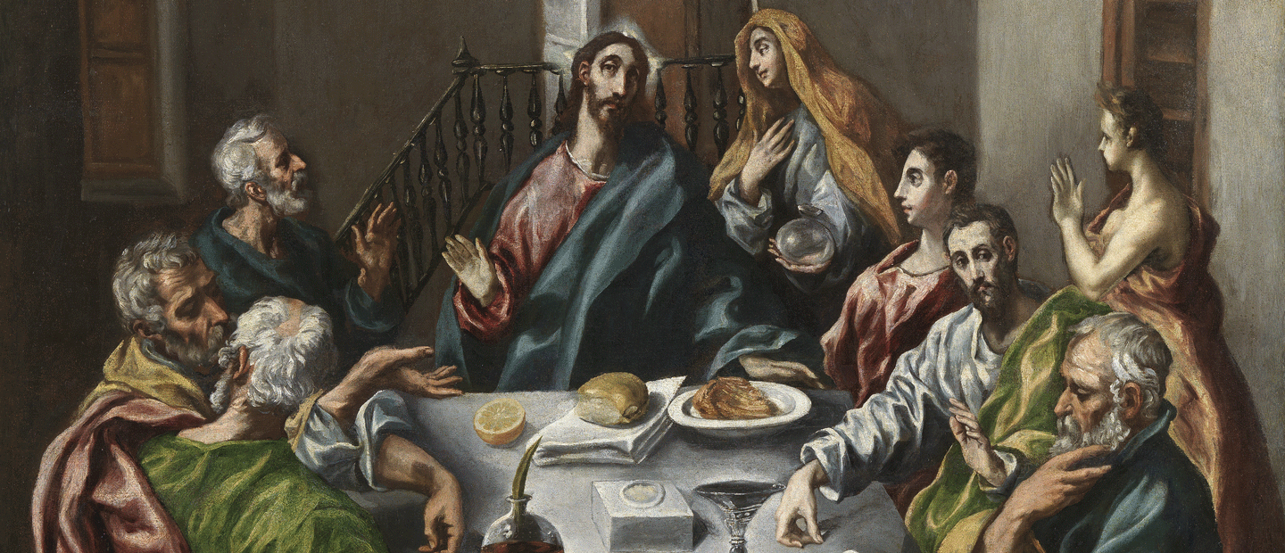 EL GRECO (Dominikos Theotokopoulos, dit), Le repas dans la maison de Simon, 1615-1625