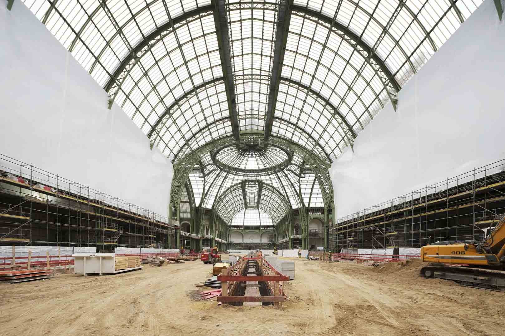 Le chantier du Nouveau Grand Palais  © Patrick Tourneboeuf chez Tendance Floue pour la Rmn-Grand Palais, Paris 2023