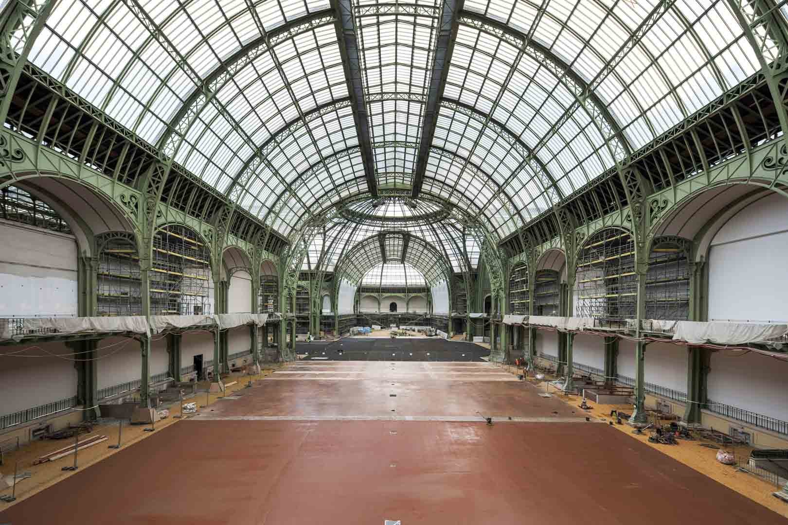 Le chantier du Nouveau Grand Palais, le 26 avril 2023  © Patrick Tourneboeuf chez Tendance Floue pour la Rmn-Grand Palais, Paris 2023