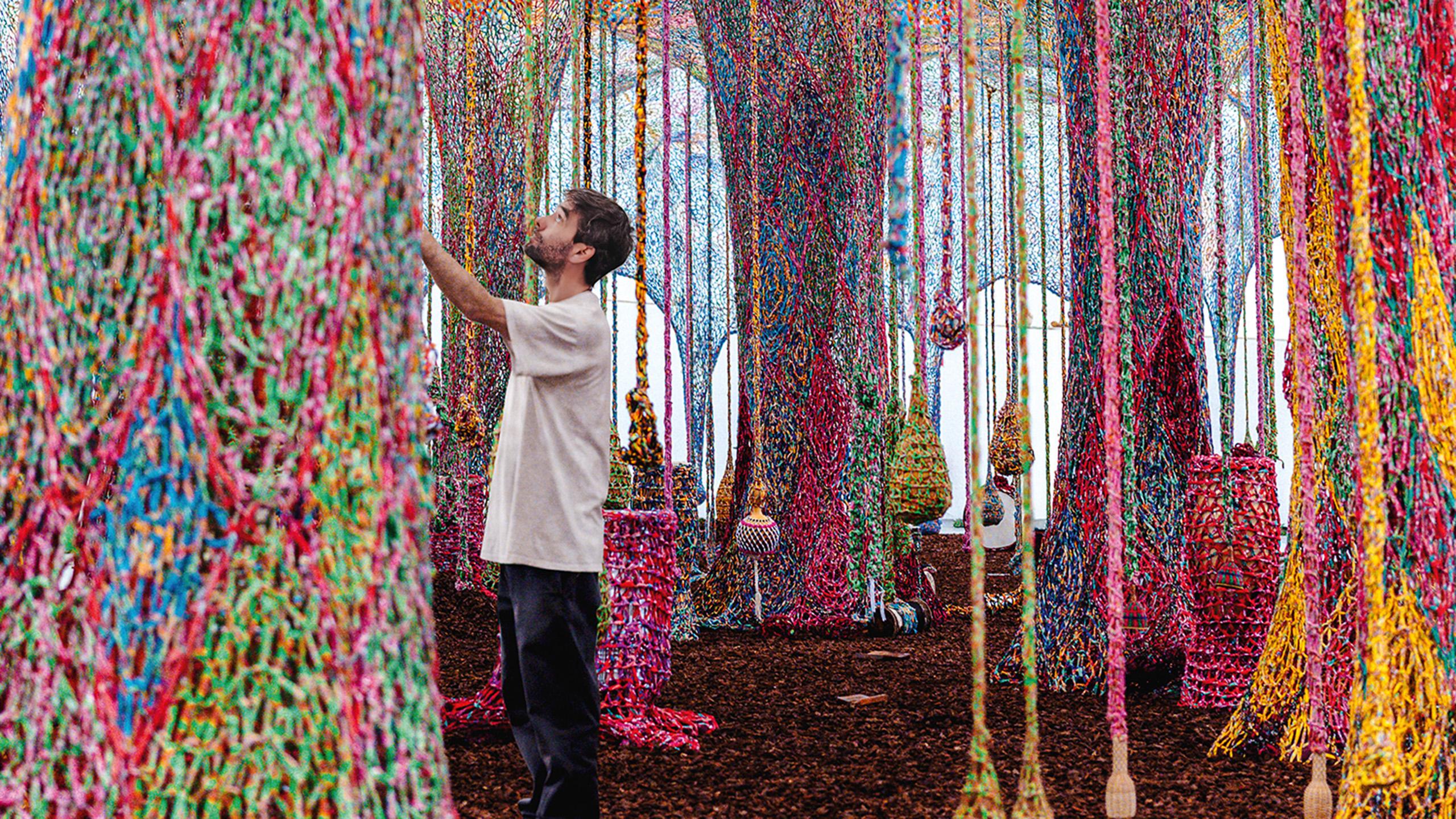 Ernesto Neto, Nosso Barco Tambor Terra, 2024 (détail)