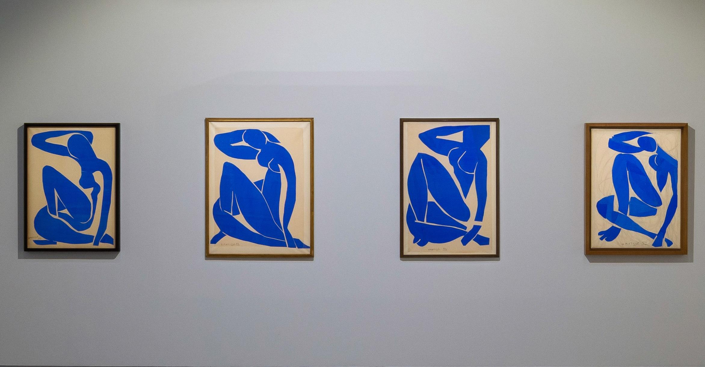 Série des Nus Bleus dans l'exposition "Matisse, 1941-1954" au Grand Palais