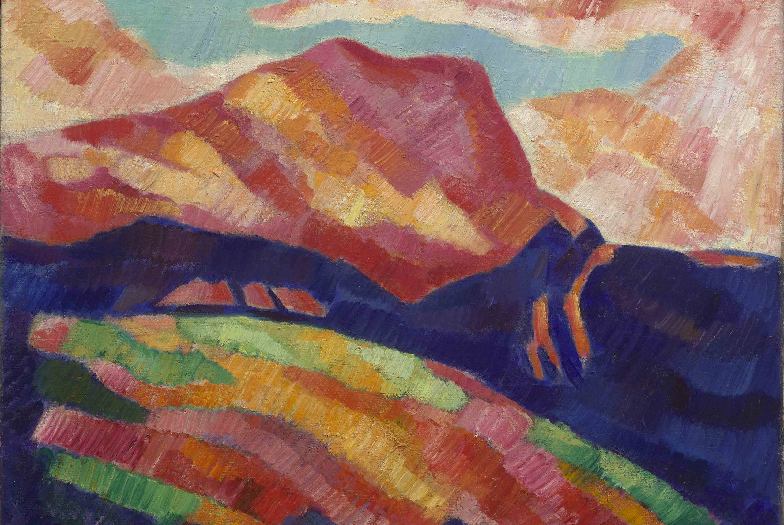 Visuel de l'œuvre "Mont Sainte-Victoire (montagne rouge)" par Marsden Hartley