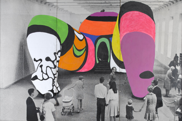 Niki de Saint Phalle, Photo de la Hon repeinte, 1979 (détail)