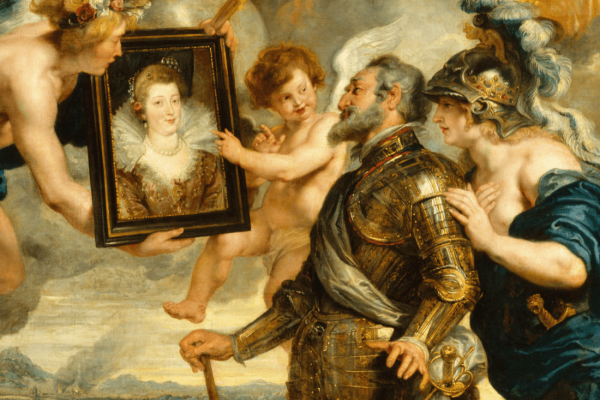 Henri IV reçoit le portrait de Marie de Médicis