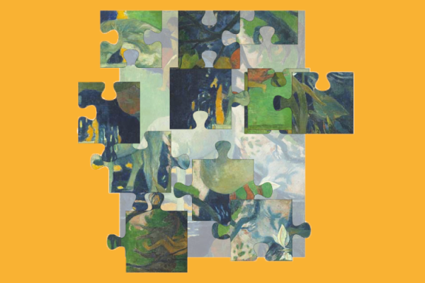Puzzle Le Cheval blanc de Paul Gauguin
