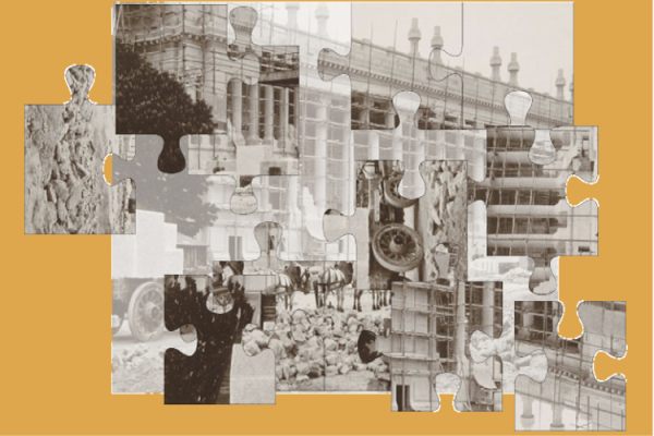 vignette du jeu de puzzle La construction du Grand palais