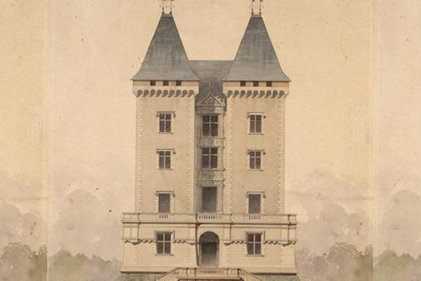 Affiche de l'exposition Projets et merveilles au château de Pau