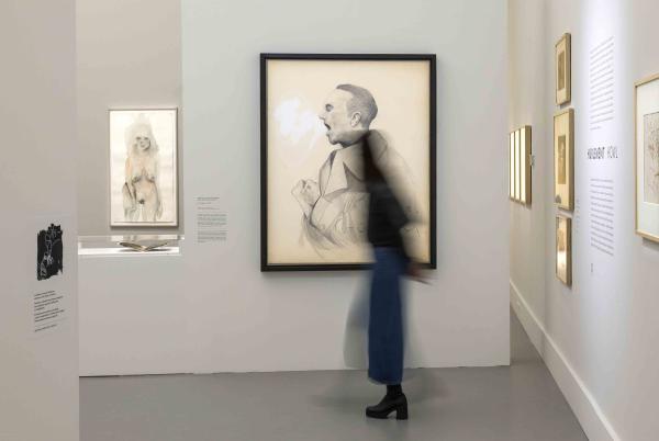 Vue de salle de l'exposition Dessins sans limite