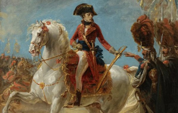 Bonaparte, Premier Consul, distribue des sabres d’honneur aux grenadiers de sa garde après la bataille de Marengo (esquisse), Antoine-Jean Gros