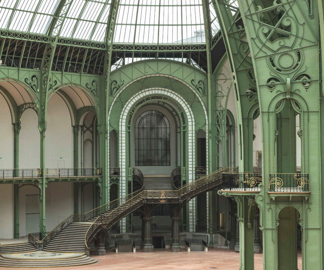 Grand Palais, vue de l'Escalier d'Honneur depuis les balcons
