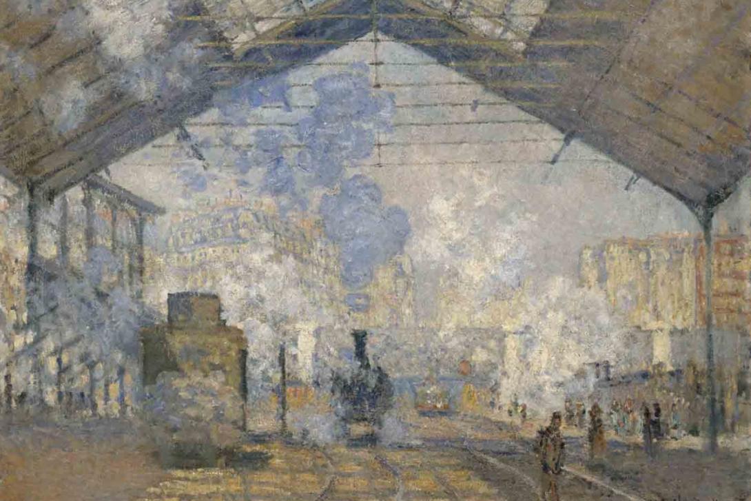 Oeuvre "La Gare de Saint-Lazare", Claude Monet, 1877 