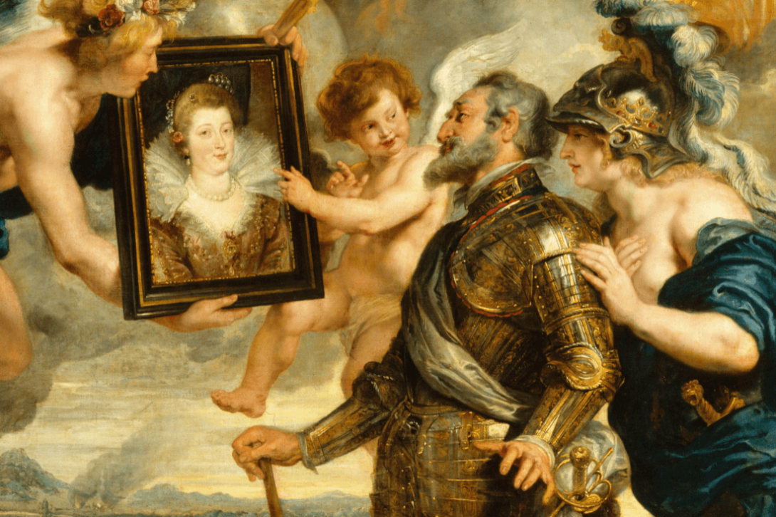 Henri IV reçoit le portrait de Marie de Médicis