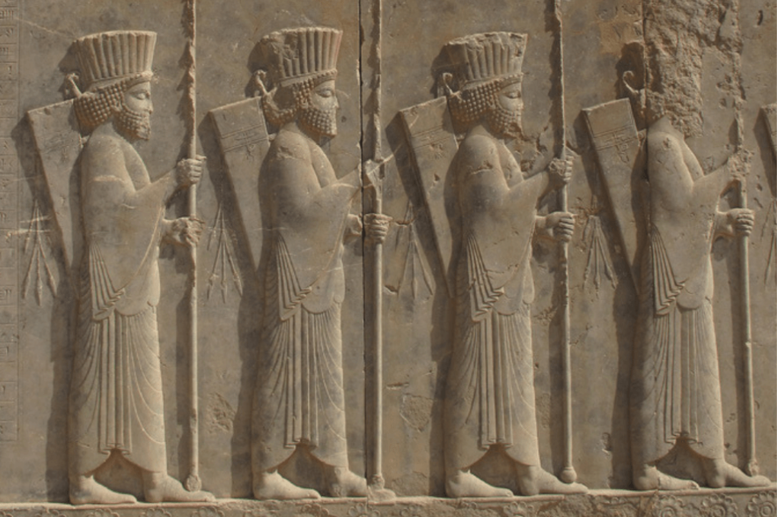 Iran, palais de Persépolis (détail), Empire perse achéménide, VIe siècle av. J.-C.